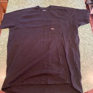 Black 2XLTall Ariat Rebar Pocket T-Shirt